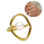 Pearl Women Faux geomeetriline &uuml;mmargune &otilde;&otilde;nes s&otilde;rmus s&otilde;rm ehe peokink