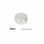 5ml-250ml Kosmeetilised Alumiiniumpurgid Alumiiniumkarbid H&otilde;bedased Alumiiniumist Plekkpurgid Purgid Keermega Kaas &Uuml;mmargused K&uuml;&uuml;nla V&uuml;rtsi Plekkpurgid Purgid Kaanega Konteinerid