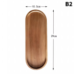 Lauan&otilde;ud t&auml;ispuidust magustoidutaldrik Jaapani stiilis puidust kandik suupistetaldrik B2