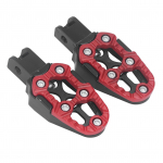 Mootorratta jalapulgad alumiiniumsulamist pleekimiskindel universaalne libisemisvastane mootorratta tagumise jalatoe pedaal punane