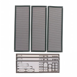 3 tk PVC tolmufilter Universaalne isetehtud varje tagaplaat arvuti &scaron;assii sisendi/v&auml;ljundi jaoks