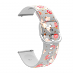 Uusim 20 mm 22 mm silikoonrihm Samsung Galaxy Watch 4 Active 2 Active 3 Gear S2 S3 kellarihma k&auml;ev&otilde;ru jaoks Huami kella GT 2 Amazfit bipi jaoks 20mm punane