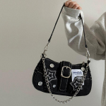 V&auml;ikese disainiga Trend Teksad kaenlaaluste kott Naiste uus &otilde;lakott &Otilde;lakott Moekott 23x7x13cm must