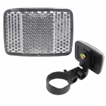 Jalgratta juhtraua helkur Peegeldav eesmine tagumine hoiatusvalgusti ohutusobjektiiv valge