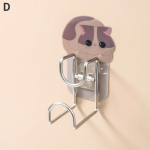 Seinale paigaldatavad kraanikausi hoiukonksud multika kassi isekleepuvad konksud hoidikud vannitoa kraanikausi hoiuriiul ruumis&auml;&auml;stlikud konksud helekollane v&auml;rv