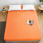 Kvaliteetne voodilina, mitu v&auml;rvi, &uuml;lipehme ja hingav madratsikaitse, diivanikate, &uuml;he-/kaheinimesevoodilina, &uuml;hev&auml;rviline voodikate 120*200*25cm(Only Sheet)