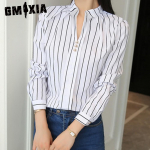 GMXIA naiste vabaaja pikkade varrukatega POLO kaelusega pluusid ja s&auml;rgid S