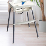 Footrest for High Chair Portable Accessory Easy to Fit Restaurant Use valge