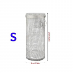 Roostevabast terasest &uuml;mmargune grillimiskorv kaasaskantav &otilde;ues telkimine grill-grill v&otilde;rgust BBQ tarvikud S