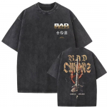 Pestud Vintage Bad Omens T-s&auml;rk L&otilde;bus Koid Liblika Mustriga T-s&auml;rk Naiste Mood Vabaaja Hip Hop Streetwear T-s&auml;rk Naiste M