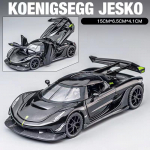 Koenigsegg Jesko Attack Superauto Simulatsioon Valumalmist ja M&auml;nguautod Heli ja Valgus Tagasit&otilde;mmatav Auto 1:32 sulamist mudeli kingitused lastele