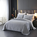 Kristallveluurist 3-osaline tepitud voodipesukomplekt, Euroopa minimalistlik luksuslik voodikate, antistaatiline talvepleed pehme tekk 269x234cm 3pcs set h&otilde;bedane hall v&auml;rv