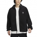 Nike ACG Wolf Tree Vabaaja Minimalistlik Soe Kapuutsiga Fliisjakk Meeste Jakid Must S&uuml;simust M&auml;ekollane HJ2461-010 L