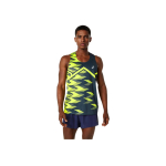 Asics V&auml;rviline &Uuml;mmarguse Kaelusega Mugav Lihtne Vest Meeste pealisr&otilde;ivad Sinine Kollane 2011D123-400 XXL brown