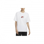 Nike Mac Attack T&auml;hekiri &Uuml;mmarguse kaelusega Vabaaja L&uuml;hikeste varrukatega T-s&auml;rk Naiste Topid Valge FN4176-100 XL