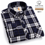 Meeste &Uuml;lisuur Flanell Ruuduline S&auml;rk - Puhas Puuvill, Pikkade Varrukatega, Vabaaja Mood S&uuml;giseks ja Talveks 46