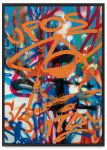 Plakat abstrakcje graffiti spray 21x30 cm