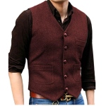 Meeste &Auml;ri Slim-Fit &Uuml;herealine Vest Noorte &Uuml;hev&auml;rviline V-kaelusega Vest 2XL black