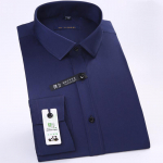 Suurep&auml;rased soliidsed klassikalise pikkade varrukatega allapoole kraega bambusest kiust elastsed Slim Fit meeste sotsiaalsed s&auml;rgid 4XL