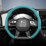 Sobib DS Premium Suede Varrukaga Roolikatteks Libisemisvastane ja Vastupidav DS 7 3 4 9 5 4S 5LS Crossback E-Tense 250 130 Performance Line Rivoli helesinine v&auml;rv