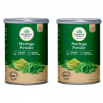 Organic India Moringa pulber 100 g Pakk 2 tk Rikkalikult toitaineterikas supertoit igap&auml;evaseks heaolu, energia toetamiseks ja smuutides kasutamiseks