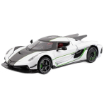 1/24 Koenigsegg Jesko Super Sports Car Sulamist Auto Mudel Kaunistused Lastele Poiste M&auml;nguasjad T&otilde;mmatav Valgus Simulatsioonimudel Valatud M&auml;nguasi S&otilde;iduk valge