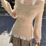 2KWEIRD Moodne Vintage V-kaelusega Kootud Topid Naistele Varajane S&uuml;gis Uued Kampsunid Pullover Kitsas Pikkade Varrukatega Pulloverid Seksikad Hallid Kampsunid S hall v&auml;rv