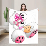 Multikas Diddl Diddlina  Flanellitekk Talvine Soe Tekk T&uuml;drukutele Poistele Elutuba Kohev Voodikate Diivanvoodi Kate 30x40in