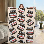 Naljakas &Scaron;okolaadi-N-Nutella Tekk Diivaniruumi Mikrofiiber Voodipesu Tekk kontor Reisi Kingitus Kodu 40x50in