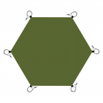 Kuusnurkne telgi alusmatt Oxfordi riidest P&auml;ikesekaitse Tugev