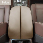 Mikrokiust nahast auto keskkonsooli k&auml;etoe padja katte korpuse kaitseliistud BMW X5 E70 2007 - 2013 / F15 2014 jaoks for Bmw X5 04-18 must
