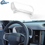 White Dashboard trument Frame Trim Decor Cover Bezels For Ford Bronco +