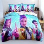 KPop Deemonik&uuml;tid Teemaline Voodipesukomplekt V&auml;rviline Tr&uuml;kk Pol&uuml;ester &Uuml;li&otilde;pilaste &Uuml;hiselamu Voodilina Tekikate Laste Kingitus Kodutekstiil EU Twin(135x200cm)