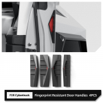 for Tesla Cybertruck 2024 2025 4Pcs Car Door Handles Anti Fingerprint Silicone Door Close Handle Protective Cover Accessories black 4pcs