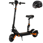 Elektriline T&otilde;ukeratas Kokkupandav Kukirin G2 Pro 600W Mootor Tippkiirus 45Km/h Eemaldatava Istmega 48V 15.6AH S&otilde;iduulatus 58Km Kandev&otilde;ime 120Kg Free Helmet must