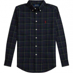 Polo Ralph Lauren Logo Tikitud Puuvillane Ruuduline Pikkade Varrukatega S&auml;rk Laste s&auml;rgid 323979324-001 L