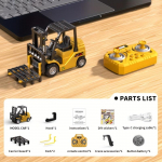 1:64 Suurus Mini Puldi Kahvelt&otilde;stuk Kraana Komplekt Simulatsioonimudel Sulamist Kere Puldi T&otilde;stmine Sisaldab Rakendusega &Uuml;hilduvat Mobiilset Juhtimist Standard Edition kollane