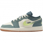 Air Jordan 1 Low SE GS Sea Glass Laste tossud Roheline Hasta Kum-Keskmine-Pruun IB7112-001 38.5