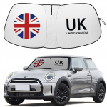 Car front windshield sunshade accessories UK Flag Emblem UV Protection for 2015- Mini Cooper Cooper S Hardtop 4 Door A