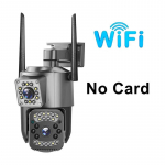 V380 PRO 8MP WiFi IP-kaamera Kahe objektiiviga 4G SIM-kaardiga V&auml;listingimustes Turvakaamera &Ouml;&ouml;n&auml;gemine Kahesuunaline Heli PTZ CCTV J&auml;relevalvete kaamerad V380 Pro WIFI Cam NO CARD