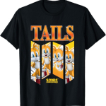 Sonic The Hedgehog Tails Kiiruse ja L&auml;ike Paneelidega T-s&auml;rk S mitmev&auml;rviline
