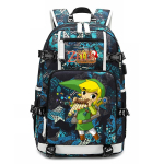 Zelda Zelda Perifeeria Prinditud Seljakott V&auml;ljaspool USB-port Suure Mahutavusega Reisiseljakott 48*32*15