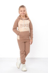 Girls' insulated outfit &ndash; Printed hoodie and cuffed joggers, Demi-season 6228-023-33-5-1 HC 110