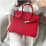 26 Uus nahast naiste kott h&otilde;bedase pandlaga plaatinakott lit&scaron;i muster esimese kihi veisenahk 25cm/30cm naiste kott 25cm red