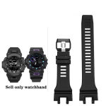 Kella rihm CASIO GBA900 5641 GBA-900-1A GBA-900CB jaoks Vaik silikoon Meeste rihm Spordiks Veekindel K&auml;ev&otilde;ru Asendus GBA-900 black