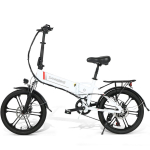 SAMEBIKE 20LVXD30-II Kokkupandav Elektrijalgratas 250W 48V 10.4AH Liitiumaku 20-tollised Rehvid Linna-t&ouml;&ouml;s&otilde;idu E-ratas valge