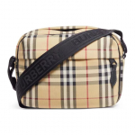 Burberry reguleeritava &otilde;larihmaga ruuduline nailonist crossbody kott Meeste kotid Beež 8084111 Basic Set (Bag+Dust Bag)
