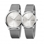 Calvin Klein Kvartsikell Roostevabast terasest rihm 40 mm 35 mm H&otilde;bedane sihver Unisex-kellad K3M2212Z/2112Z Silver Dial