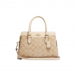 Coach Darcie 26 Klassikaline Monogramm T&otilde;mblukuga Sulgemine Nahast &Otilde;la Crossbody Mini Kott Naiste kotid Hele-Khaki CH503-IMOT4 Basic Set (Bag+Dust Bag)