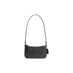 Coach Penn 21 Klassikaline Monogramm T&otilde;mblukuga Sulgemine Kaardipesa PVC K&auml;e all Kandmise Koti &Otilde;lakott V&auml;ikesed Naiste kotid Must CQ766-MWO1U Basic Set (Bag+Dust Bag)